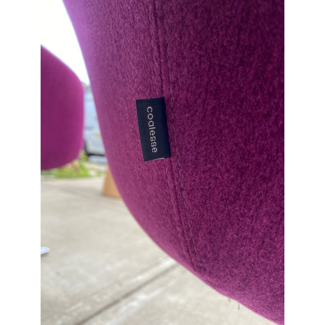 Amethyst Pair Steelcase Coalesse Bob Lounge Swivel Chairs by Pearson Lloyd for Coalesse For Sale - Image 8 of 10