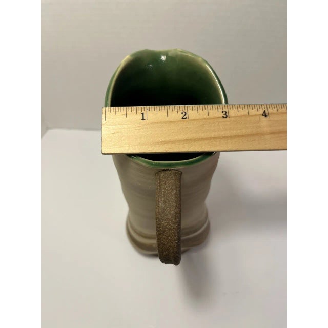 Beige Vintage Studio Art Pottery Woman Body Shape Pitcher by California Artist Sage Knight For Sale - Image 8 of 8