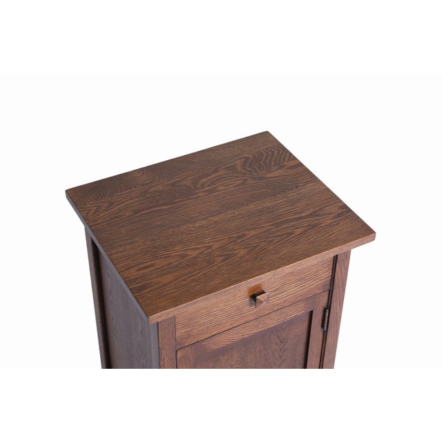 Mission Mission 1 Door 1 Drawer Nightstand - Walnut Stain For Sale - Image 3 of 10