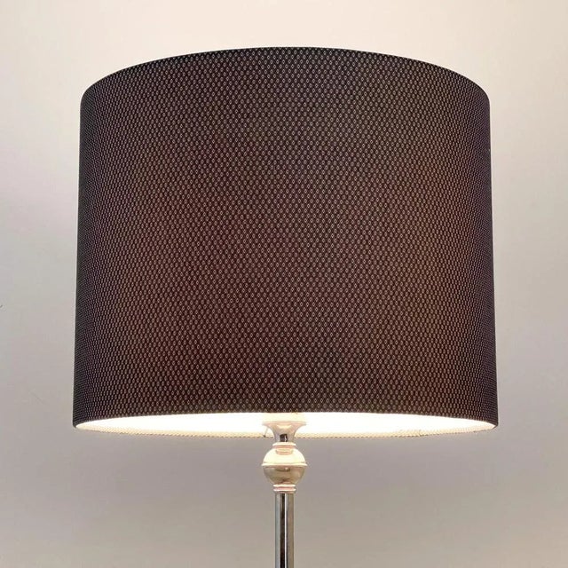 Wood Chrome & Wood Floor Lamp, Czechoslovakia, 1950s For Sale - Image 7 of 13