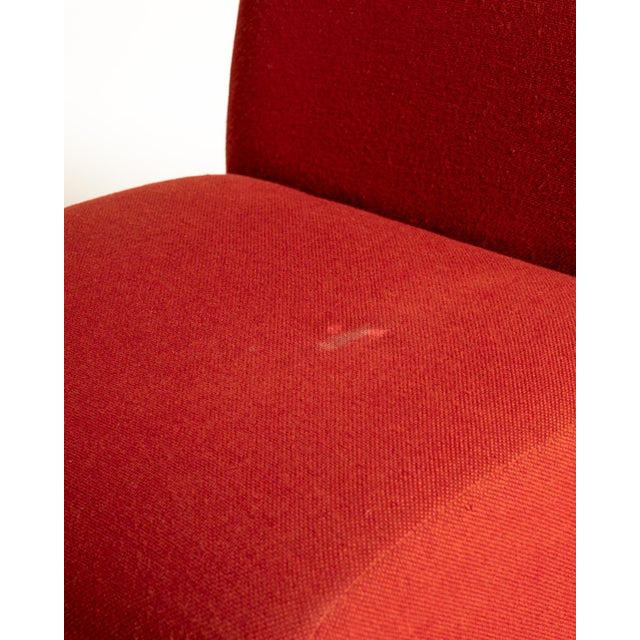 Vintage Red Fabric Sectional Sofa, Italy, 1970s, Set of 6 For Sale - Image 11 of 14