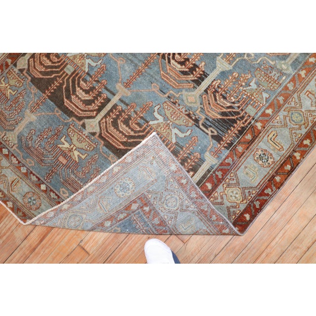 Early 20th Century Zabihi Collection Cypress Persian Malayer Accent Rug - 4'5" x 6'8" For Sale In New York - Image 6 of 8