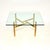 A very stylish and extremely well made vintage brass and glass coffee table. This was made in Italy, it dates from the...