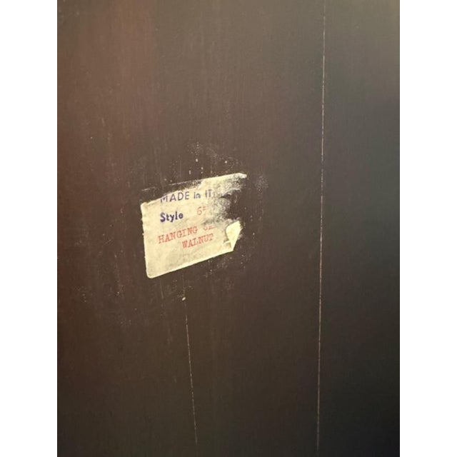 Wood 1970s Walnut Veneer Wall Curio For Sale - Image 7 of 7