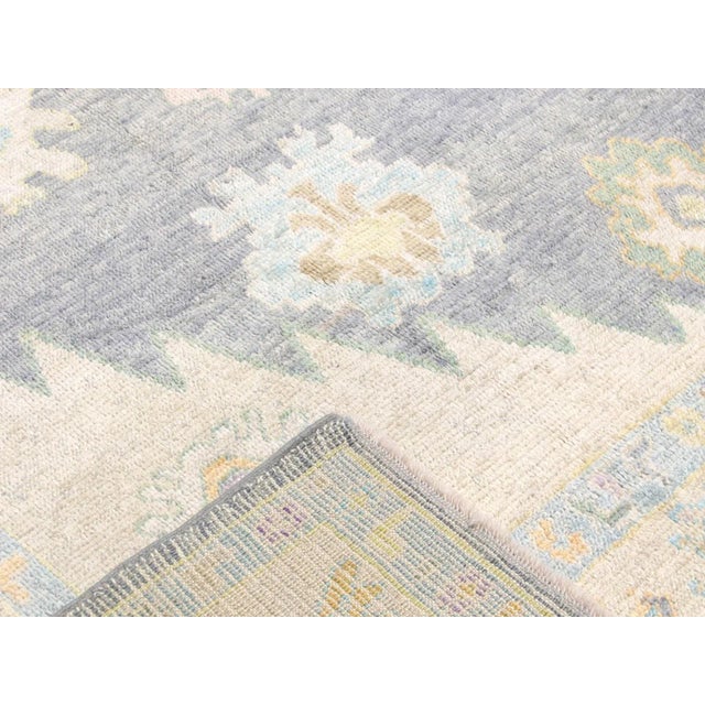 1960s Turkish Oushak Rug For Sale - Image 4 of 5