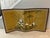 Vintage Japanese four‑panel byōbu screen, hand‑painted with bamboo, chrysanthemums, and autumn foliage on a warm gilt...