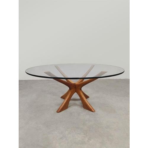 Vintage T118 Round Coffee Table by Illum Wikkelsø for Niels Eilersen, 1960s For Sale - Image 3 of 8