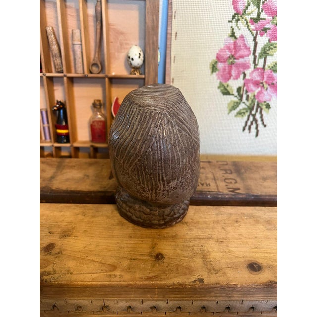 1970s Signed Vintage Primitive Bust For Sale In Seattle - Image 6 of 8