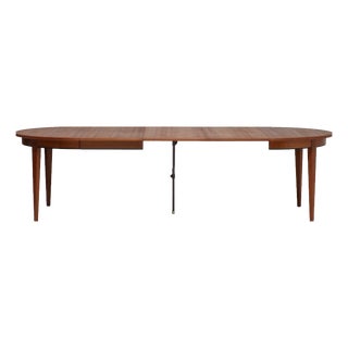 Model 55 Extendable Dining Table in Teak by Omann Jun, Denmark, 1960s For Sale