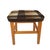 Wood Vintage Stool English Maid Stools with Wooden Tartan Seat, 1960s, Set of 3 For Sale - Image 7 of 15