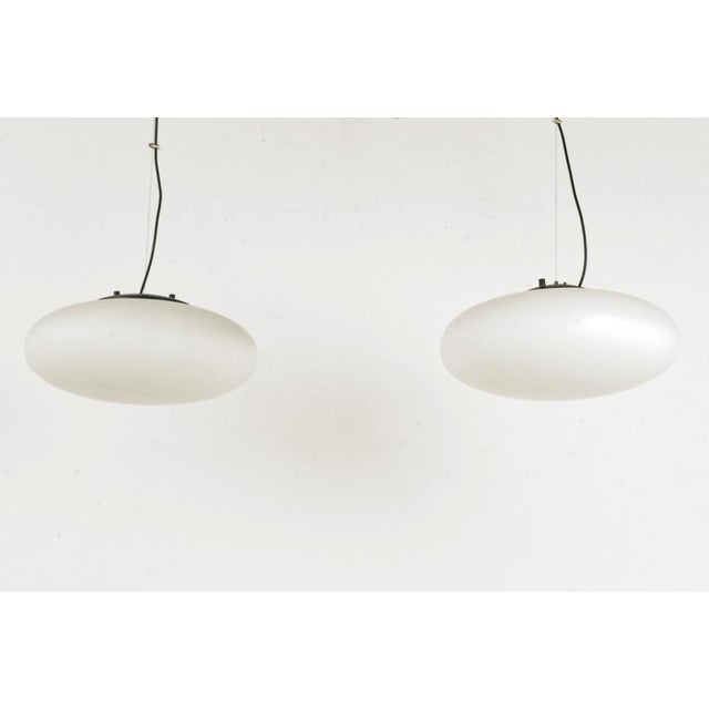 Stilnovo Italian Pendant Lights from Stilnovo, 1950s, Set of 2 For Sale - Image 4 of 18