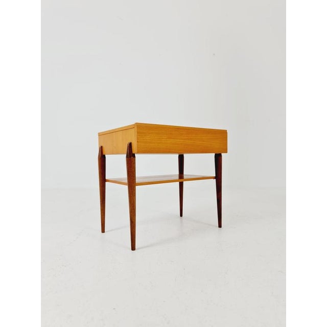 Mid-Century German Teak abd Ash Side Table by Wk Möbel, 1960s For Sale - Image 12 of 18