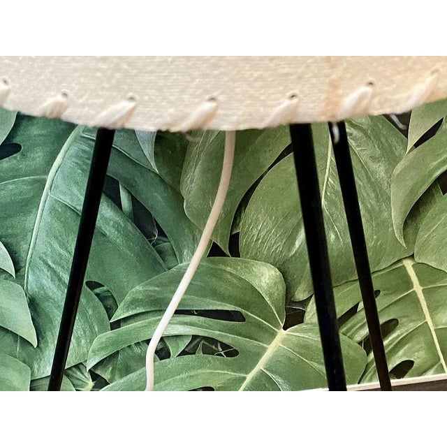 Black German Tripod Floor Lamp with Parchment Shade, 1950 For Sale - Image 8 of 17