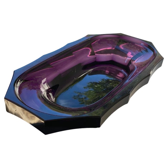 Art Glass Vide Poche or Ashtray, France, 1940s For Sale