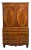 Regency Flame Mahogany Linen Cabinet, 1820 For Sale