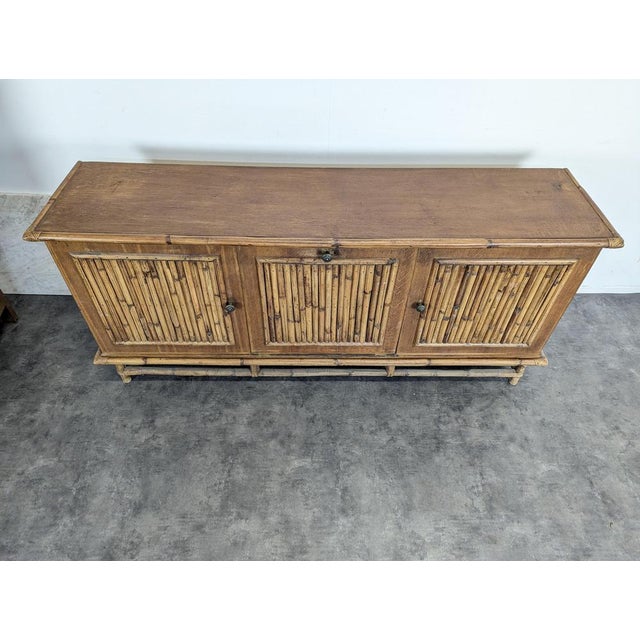 Split Bamboo Sideboard, 1960s For Sale - Image 3 of 8