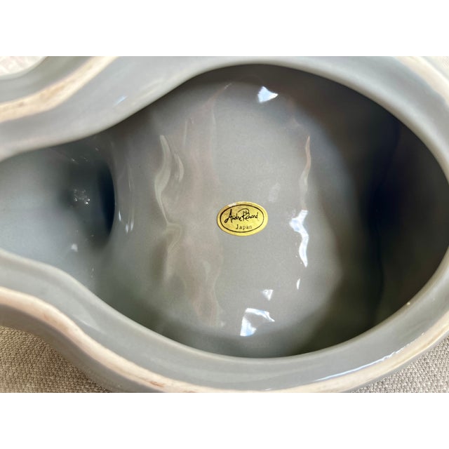 Ceramic Vintage André Richard Grey Swan Figurines – Set of 2 For Sale - Image 7 of 10