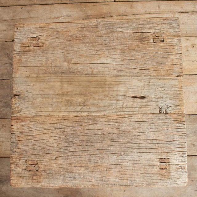 Rustic Rustic Square Coffee Table in Wood For Sale - Image 3 of 9