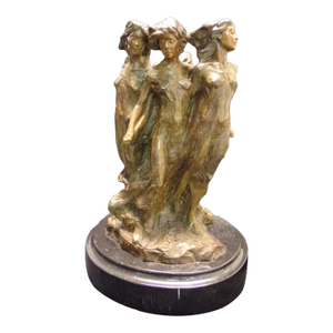 Frederick Hart "Daughters of Odessa" Bronze Sculptures Hand Signed Woman Figures