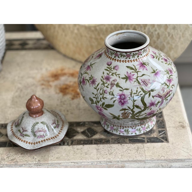 Off-white Late 19th Century Chinese Ceramic Ginger Jar For Sale - Image 8 of 8