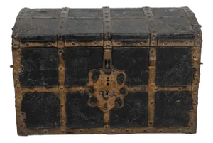 Antique Wooden Chest, 18th Century