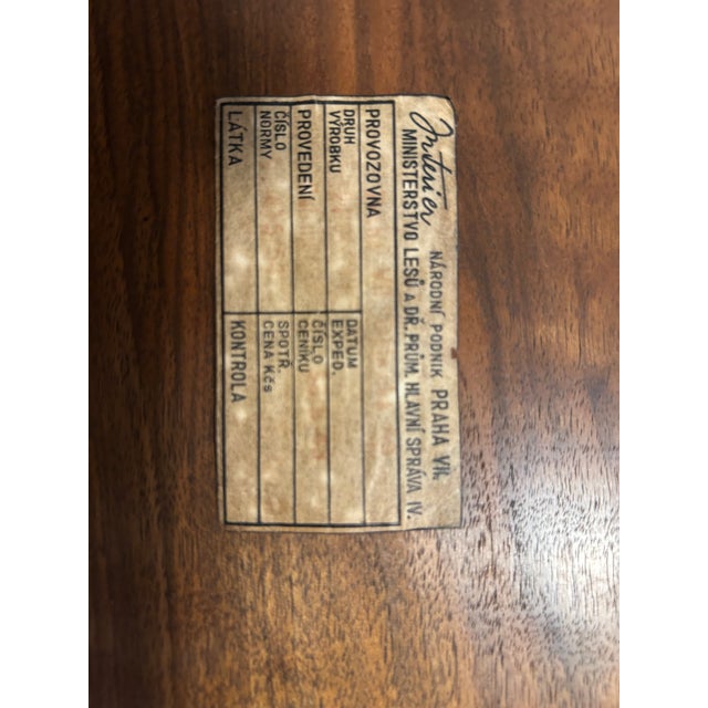 Art Deco Lounge Chair by Koželka & Krpáček for Interior Prague, Czechoslovakia, 1960s For Sale - Image 11 of 12