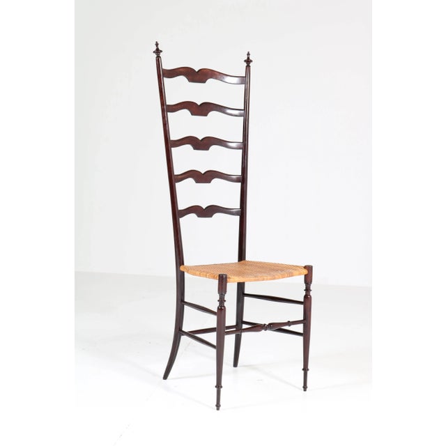 Wood Mid-Century Italian Chiavari Hall Chair, 1950s For Sale - Image 7 of 13