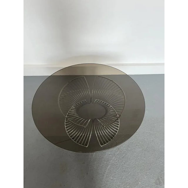 Coffee Table in Smoked Glass,1980s For Sale - Image 7 of 11