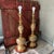 Vintage James Mont Style Brass Table Lamps With Wood Bases - Pair For Sale - Image 11 of 18