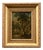 Miniature Landscape Oil Painting on Wood, 19th Century For Sale