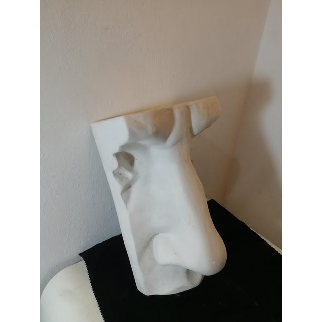 Plaster Nose with Wall Shelf, Italy, 1990s For Sale - Image 4 of 11