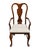 Queen Anne Bassett Furniture Solid Cherry Traditional Queen Anne Style Dining Arm Chair 4270-594 For Sale - Image 3 of 10