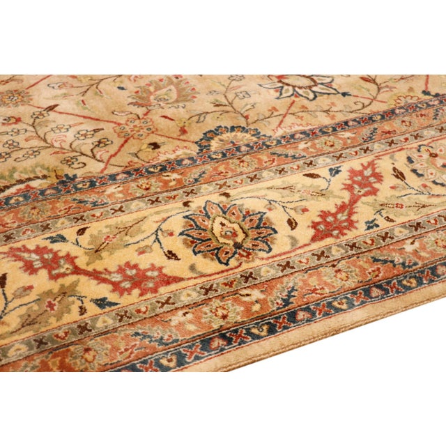 Pasargad Home Tabriz Lamb's Wool Area Rug, 8' 1" X 11' 3", Camel For Sale - Image 4 of 7