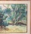 Early 20th Century American Post-Impressionist Oil Painting of Trees, New York City Label For Sale In New York - Image 6 of 12