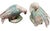 Chinoiserie Vintage Chinese Export Porcelain Parrot Figurine Hand-Painted Pink, Blue & Gold Birds Chinoiserie For Sale - Image 3 of 5