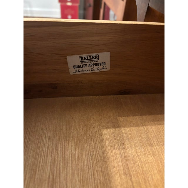 Wood 1990s Keller Furniture Chippendale-Style Buffet Cabinet/Sideboard | Solid Wood Cherry Finish For Sale - Image 7 of 10