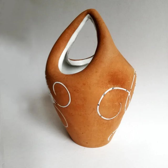 Vintage Italian Ceramic Vase by Ferruccio Palazzi for Fiamma Roma For Sale - Image 3 of 5