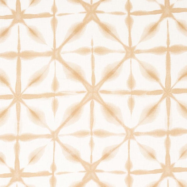 Schumacher Andromeda Linen Fabric in Sand For Sale