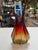 Amber Murano Sommerso Glass Ewer Vase in Amber and Ruby, Italy, 1960s For Sale - Image 8 of 9