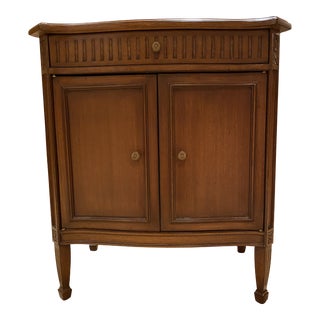 Walnut Louis XVI Style French Nightstand For Sale