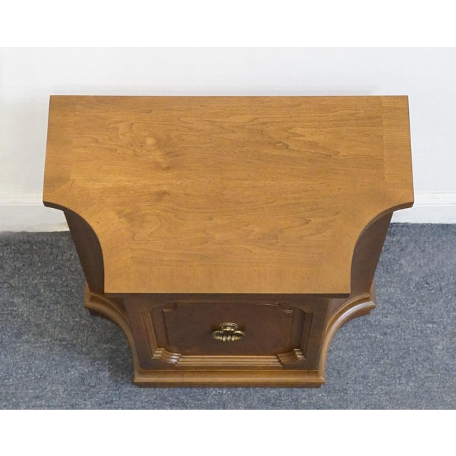Wood Drexel Furniture Davani Collection Italian Neoclassical Tuscan Style 27" Cabinet Nightstand For Sale - Image 7 of 11