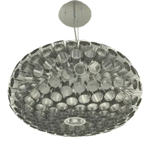 Contemporary Cut Pipe Chandelier Semi Flush Ceiling Mount