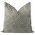 Pair of beautiful custom-made roman cut velvet pillows in graphite. Meticulously handcrafted with serged interior seams,...