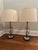 Pair of Pottery Barn Marston crystal lamp bases in very good condition. Includes shades, however purchaser may want to...