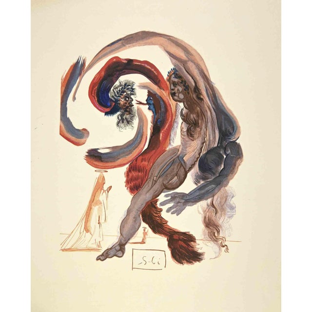 Modern Salvador Dali, The Slothful, Woodcut, 1963 For Sale - Image 3 of 3
