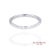 Early 21st Century Platinum 950 Natural Diamond Half Eternity Band Ring For Sale - Image 5 of 6