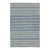 Vintage Dhurrie Rug With Blue and Gray Geometric Stripes - Rug & Kilim For Sale