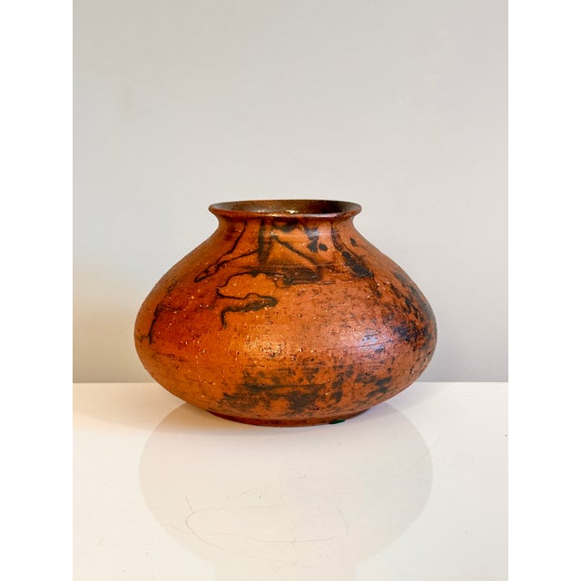 Studio Ceramic Vase by Ursula Kohne with Reduced Fire-Marked Surface, Worpswede, Germany, 1970s For Sale - Image 11 of 11