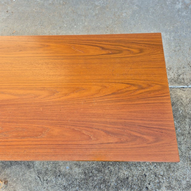 Mid-Century Modern 1970s Jesper International Danish Modern Rolling Teak Desk Work Table Cart For Sale - Image 3 of 14