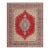 Antique Turkish Oushak Rug, Red Medallion and Floral Patterns - Rug & Kilim For Sale